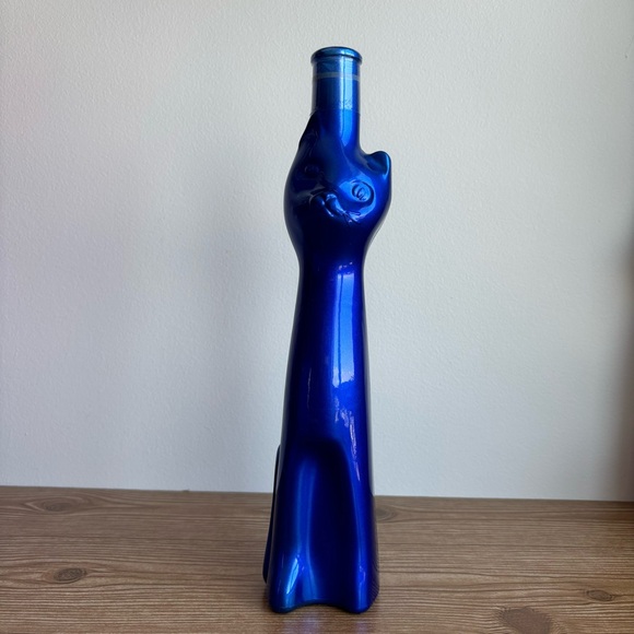 2003 Qualitätswein Moselland Blue Happy Cat Wine Bottle - Picture 2 of 11